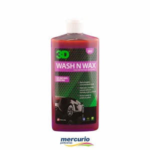 SHAMPOO CONCENTRADO CON CERA 3D 201 WASH & WAX X 0,500