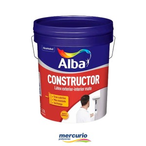 LATEX INTERIOR/EXTERIOR ALBA CONSTRUCTOR MATE BLANCO X 20