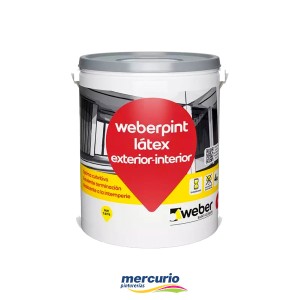 LATEX INTERIOR/EXTERIOR WEBERPINT MATE  BLANCO X 10